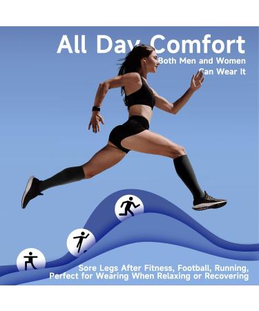 Shop Bropite Open Toe Compression Socks - 2 Pairs XXL A Black - Ideal for Men & Women - Enhance Comfort & Support - Buy Online on GoSupps.com