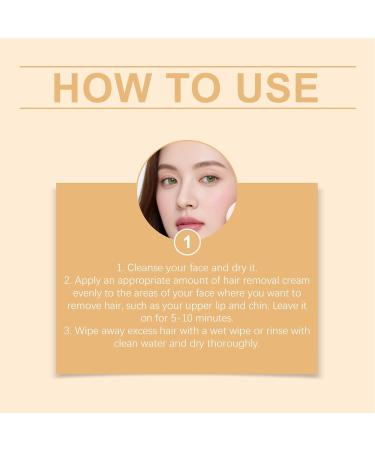 Hair Removal Cream Natural Skin Care Products Moisturizing and Soothing Hair Removal Cream For Upper Lip Chin Daily Use Summer Wedding Beach Gym Teens Brides Models - Buy Online on GoSupps.com