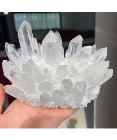 Natural Crystal Rough Crystal 1000g Natural Clear White Quartz Crystal Cluster Point Stone (Size : 1000g)