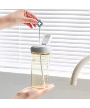 Straw Brush - Flower Multifunctional Cleaner Straw Cleaner Brush Extra Long Straw Cleaner Drinking Straw Cleaning Brush for Sippy Cup Water Bottle Azure - Buy Online on GoSupps.com