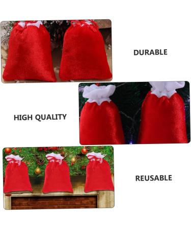 Holibanna 8pcs Christmas Plush Bag Ornament Decor Xmas Bags Party Packaging Bag Jewelry Pendant - Buy Online on GoSupps.com