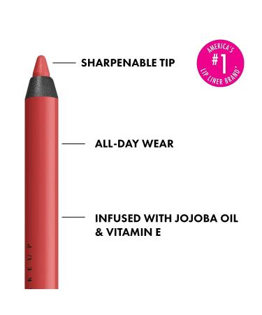NYX PROFESSIONAL MAKEUP Line Loud Lip Liner - Rebel Red: Longwear Lip Pencil with Jojoba Oil & Vitamin E - Buy Online on GoSupps.com