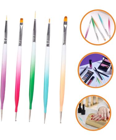 1 Set Nail Pen Nail Art Painting Pen Nail Art Pens Manicure Painting Nail Art Brush Pen Manicure Tools Nail Tools Double Head Nail Brush Aluminum Embellishment Pen Carved - Buy Online on GoSupps.com