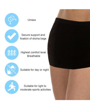 Buy Stoma Belt for Women | Stealth Support Belt & Stoma Underwear | Medium/Large Black | Stoma Accessories - Pack of 1 - Buy Online on GoSupps.com