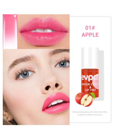 evpct Apple Strawberry Lip Stain Tint Set - Moisturizing Waterproof Long Wear Matte Liquid Lipstick for Lips, Cheeks, and Eyes - Natural Lip Color Makeup - 7.1ml/0.24oz (Pack of 2) - Buy Online on GoSupps.com