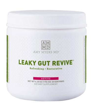 Dr. Amy Myers Leaky Gut Revive Powder for Leaky Gut Repair – L Glutamine Powder to Reduce Symptoms Like Constipation, IBS, Diarrhea, Bloating – Plant Based Supplement to Maintain A Healthy Gut Lining