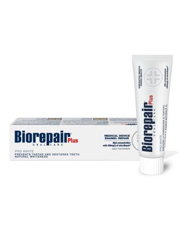 Biorepair Pro Plus White Gives the Natural White in Your Smile Toothpaste 75ml - Buy Online on GoSupps.com