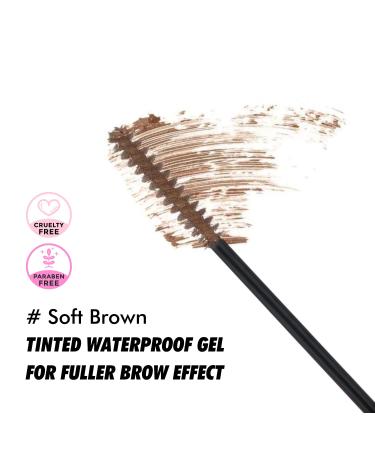 KARA BEAUTY Tinted Waterproof Brow Gel - Vegan Soft Brown | Long-Lasting & Smudge-Proof | International Shipping Available - Buy Online on GoSupps.com