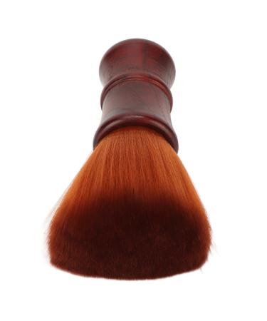 Men Beard Brush Soft Nylon Hair Wooden Handle Beard Grooming Brush for Hair Cleansing (Brown)