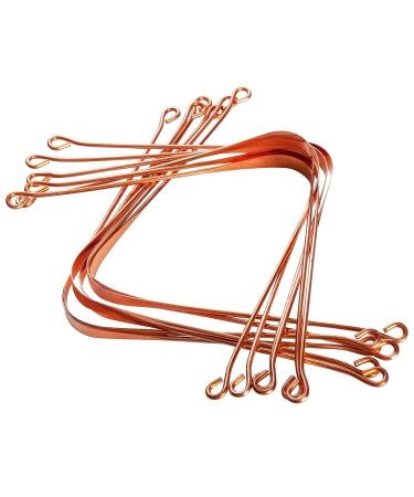 HealthAndYoga(TM) Copper Tongue Cleaners -12 Pieces