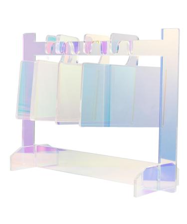 Nail Painting Stand Nail Display Stand - Acrylic Nail Practice Hook Stand Nail Tip Art Display Stand Holder Manicure Tool with 5 Display Boards For Home Salon Makeup