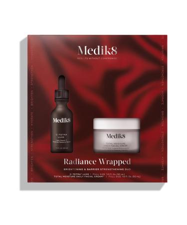 Medik8 Radiance Wrapped Kit - Vitamin C Serum for Face - Facial Cream for Women and Men - Hydrating Peptide Face Moisturizer - 2 pc