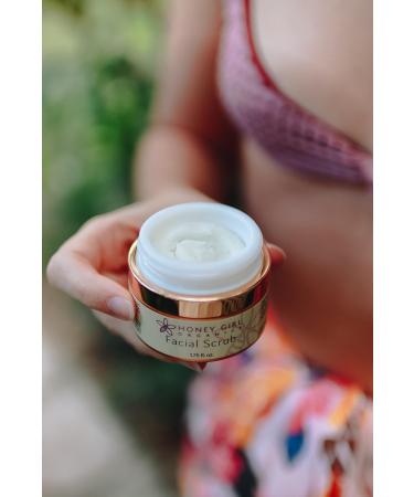 Shop Honey Girl Organics Facial Scrub - Natural Moisturizing & Exfoliating Face Scrub for Acne Fine Lines & Wrinkles - Made in Hawaii (1.75oz - Buy Online on GoSupps.com