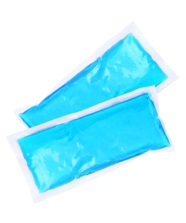 Gel Ice Packs for Hot and Cold Therapy: Flexible Reusable & Microwavable | for Pain Relief Sports Injuries Swelling etc. (2-Pack : 4 x 10 Each)