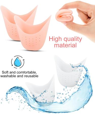 BLATOWN Silicone Toe Protectors - 8pc Gel Toe Covers for High Heel Shoes - Pain Relief Cushions for Women and Men (White+Beige) - Buy Online on GoSupps.com