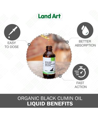 Organic Black Cumin Seed Oil - 50ml - For topical use - Cold Pressed - Vegan - Gluten Free - Made in Canada - Buy Online on GoSupps.com