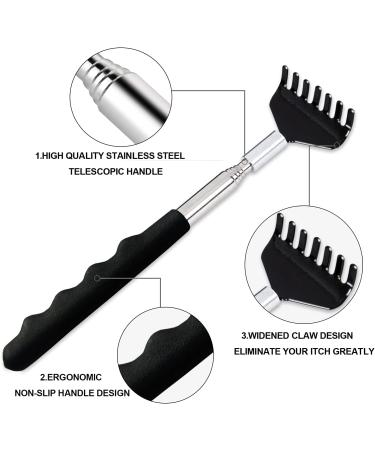 Yexixsr 3 Pack Extendable Back Scratcher - Portable Telescopic Back Massager for Men Women Kids - Rubber Handle Back Scratching Tool - Buy Online on GoSupps.com