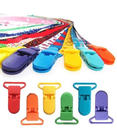 Buy Colorful Plastic Pacifier Holders - 10 Pack (39x16mm) for International Shipping - Buy Online on GoSupps.com