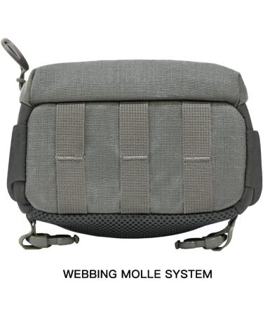 HINFWOOD Binocular Harness Chest Pack 500D Nylon Ripstop for Men and Women - Ideal for Hunting, Shooting, Fishing, and Hiking - Gray - Buy Online on GoSupps.com