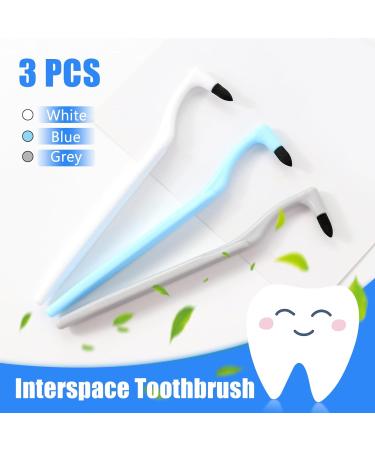 Quelcc 3-Piece Toothbrush Set | Stain & Tartar Remover | Soft Ricket Brush for Professional Tooth Cleaning | Remove Discoloration & Plaque - Buy Online on GoSupps.com