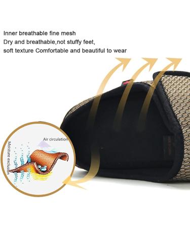 Extra Wide Men's Diabetic Open Toe Slippers for Swollen Feet - Adjustable Edema Shoes for Arthritis - Size 12, Black - Buy Online on GoSupps.com
