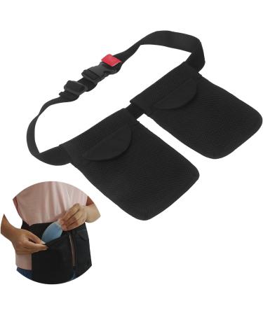 Portable Black Chest Drainage Bag with 2 Pockets - Ideal for Post-Surgery Recovery | International Shipping Available - Buy Online on GoSupps.com