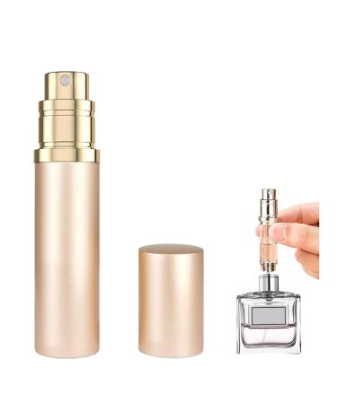 HAOXYO Perfume Atomisers Refillable Travel Essentials Perfume Travel Bottle Small Spray Bottle from Bottom Mini Pocket Size 5ml for Traveling and Outing (Rose gold)
