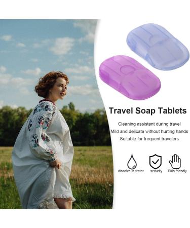 Travel Soap Paper Leaves - 80 Biodegradable Soap Sheets | Convenient & Eco-Friendly Cleaning Solution - Buy Online on GoSupps.com