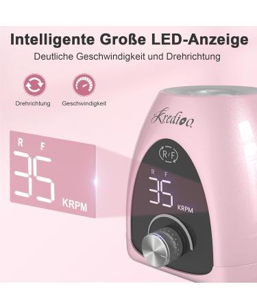 Nail Milling Mills 35000 RPM | 6-in-1 Electric Nail Cutter & Manicure Set with LED Display - Safe for Beginners & Professionals | Rosagold - Buy Online on GoSupps.com