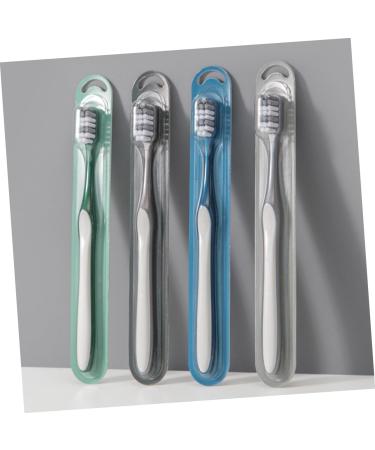 Minkissy 8-Piece Hard Coal Toothbrush Set for Men - Reusable Compact & Travel-Friendly Manual Toothbrushes to Reduce Tooth Spots - Buy Online on GoSupps.com
