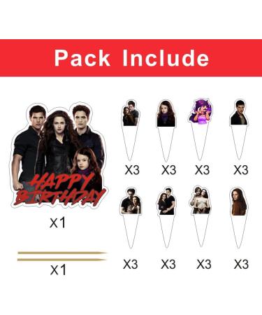 25pcs Cake Decorations with 1pcs Cake Topper 24pcs Cupcake Toppers for Birthday Party Supplies - Buy Online on GoSupps.com