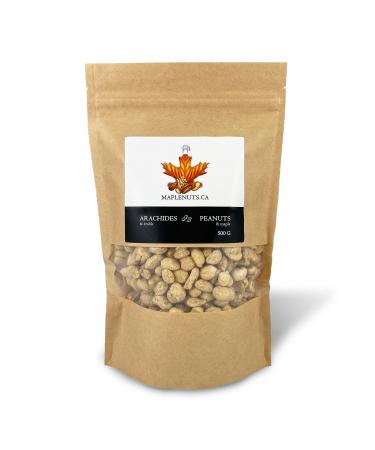 Arachides l' rable et sel de mer - Maplenuts.ca 500 g arachides sirop d' rable 100% pur sel de mer. Arachides fra ches et croquantes liste d'ingr dients simples collation nutritive ou ajouter vos recettes desserts yogourt salades servir avec des fromages 