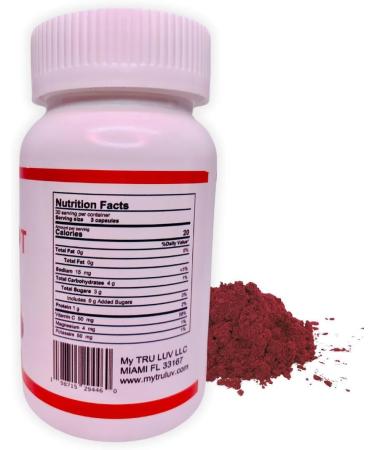 MY TRULUV Beet Root Capsules 1500mg 90 Count Supports Health - Buy Online on GoSupps.com
