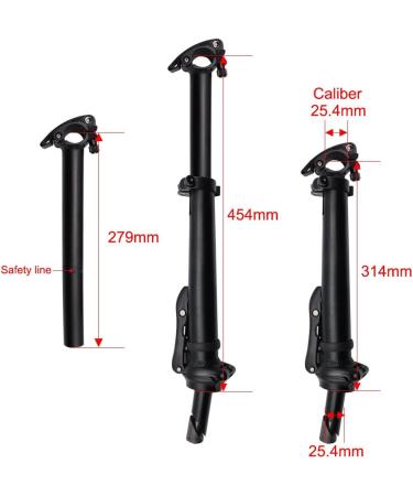 SENQI Aluminum Alloy 25.4mm Adjustable Folding Riser Stem Set - Black BSZ003 | Bicycle Accessories - Buy Online on GoSupps.com