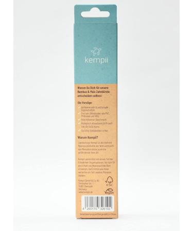 Buy Kemppi Bamboo & Corn Toothbrush Set - Eco-Friendly 3-Pack with Soft Bristles - Buy Online on GoSupps.com