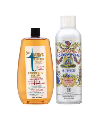 Lenman & Kemp Barry's Tricopherous (Greasless) 8oz + Florida Water Spray 8oz