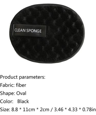 4 Reusable Round Makeup Remover Pads | 100% Microfiber Washable & Eco-Friendly Cotton | Deep Clean & Gentle for All Skin Types - Black - Buy Online on GoSupps.com