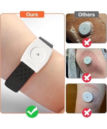 Adjustable Arm Bands for Freestyle Libre 1 & 2 - Soft & Comfortable Sensor Covers - Medium Size - Hoomtree - Buy Online on GoSupps.com