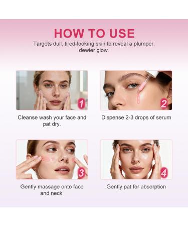 Pink Salmon DNA PDRN Serum Korean Skin Care Niacinamide & Hyaluronic Acid Face Serum with Peptides Hydrating Peptide Serum for Facial SkinCare - Buy Online on GoSupps.com