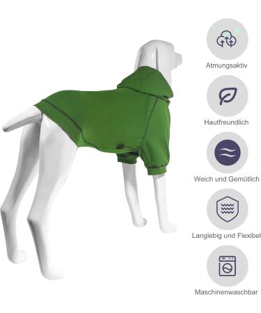 Shop Kickred Army-L Green Dog Hoodie & Coat | Soft Breathable Winter Clothing for Large Dogs - Ideal for Indoor & Outdoor Use - Buy Online on GoSupps.com