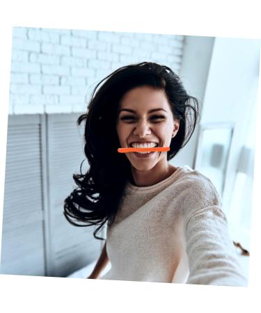 Angoily Orthotics Facial Exercises Cosmetology Kit Arm Sleeves Football Smile Beauty Exerciser - Lift Exerciser Slim Mouth Exercisers Smiling Maker Silica Gel Man The Lip 11.5X2.5cm Orange - Buy Online on GoSupps.com