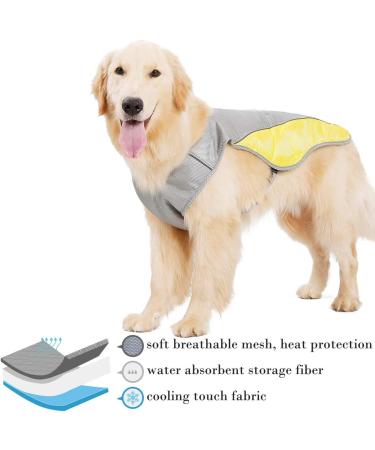 HOMIECO Dog Cooling Vest - Breathable Summer Jacket for Dogs | Anti-Heat XL Pet Clothing for Outdoor Comfort - Buy Online on GoSupps.com