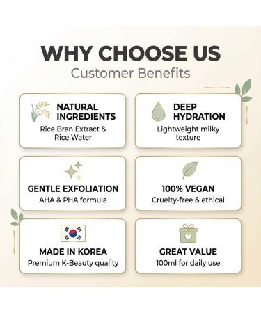 LICORNE Vegan Rice Toner Daily Exfoliating Face Toner for Glass Skin AHA/PHA & Rice Water for Uneven Texture & Pores Gentle Resurfacing & Hydrating Essence Water 3.38 fl oz - Buy Online on GoSupps.com