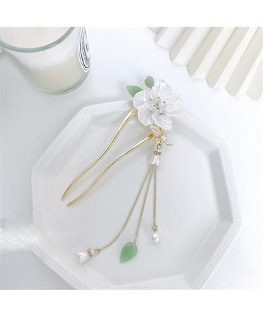 claw clips hair claw shark clip Flower Tassel Grab Clip Girly Accessories Hairpin Antique Hairpin Alloy Large Shark Clip Hair Accessories Headdress 06 (Color : 4)