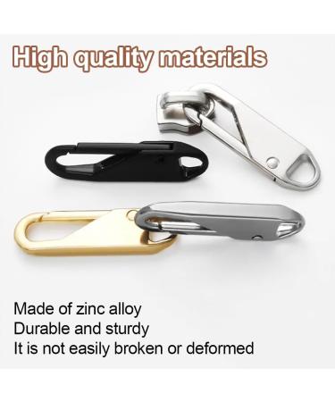 KSIUW Zipper Slider - 20 Metal Pull Tabs for Suitcases & Coats | Durable Replacement Zipper Pulls - Buy Online on GoSupps.com