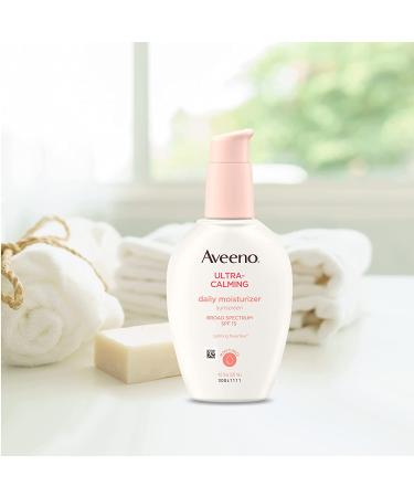 Aveeno Ultra-Calming Daily Moisturizer with SPF 15 - 4 fl oz | Soothing Sunscreen - Buy Online on GoSupps.com