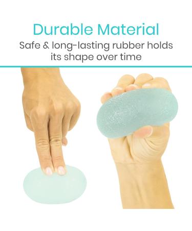 Vive Hand Squeeze Balls - Squishy Exercise Eggs Hand Therapy Stress Relief Arthritis  Grip Strength Therapy - Strength Trainer Equipment for Finger Wrist Carpal Tunnel - Squeezing Egg Trainer 4 - Buy Online on GoSupps.com