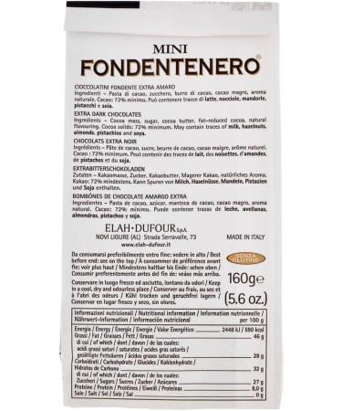  Italian Gourmet E.R. Set of 3 Novi Mini Fondenero - Intense Dark Chocolate - 72% Cocoa - 160g Bag - Italian Polpa di Pomodoro - 400g Box - Buy Online on GoSupps.com