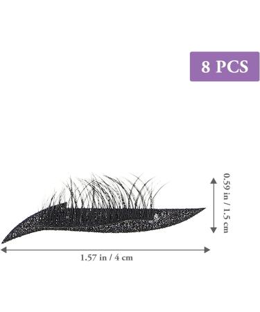 POPETPOP 12 Pairs False Eyelashes Eye Makeup Sticker Stickers Stick on Liner and Lashes Eyelash Sticker Miss - Buy Online on GoSupps.com