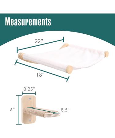 Cat Wall Hammock Shelf | Kitty Lotus Bed | Wall-Mounted Climber Stair | Houseables - Buy Online on GoSupps.com